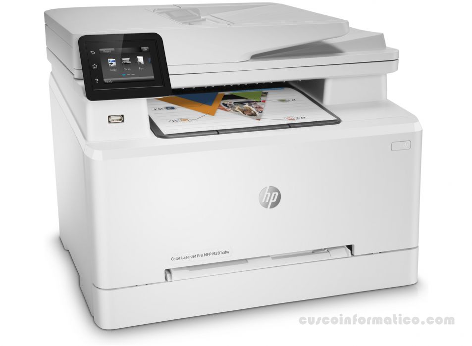 Impresora Multifuncion  HP Color LaserJet Pro M281fdw, imprime/escanea/copia/fax, USB/LAN/Wi-Fi